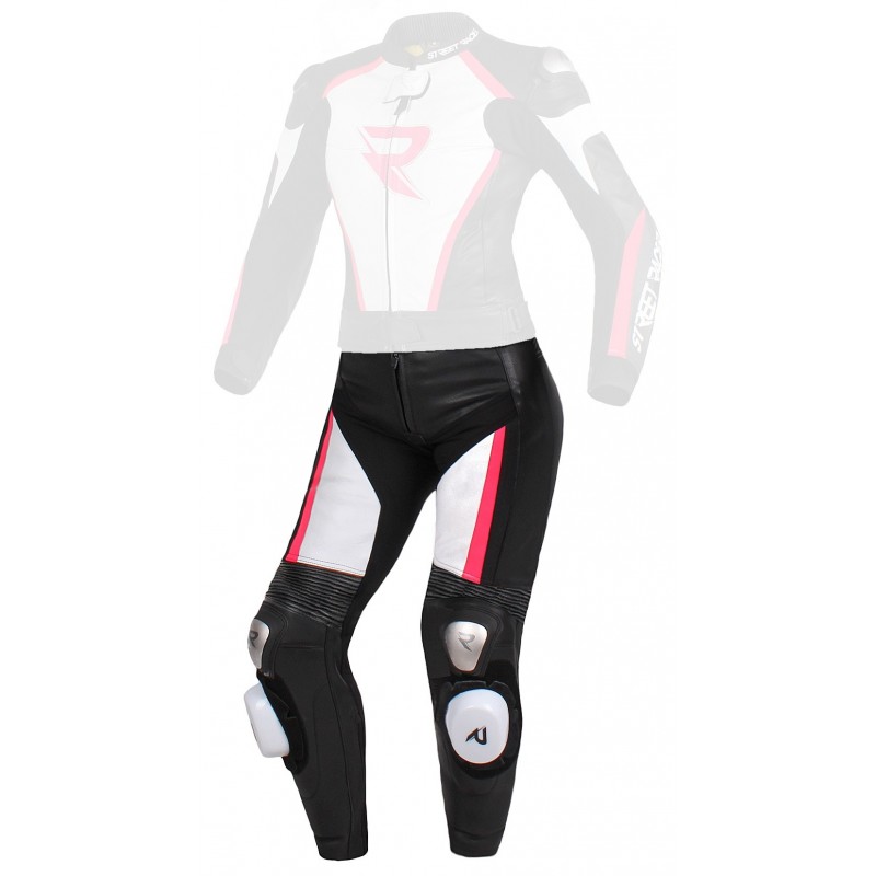 Dámské kalhoty Street Racer Kiara černo-bílo-fluo růžové